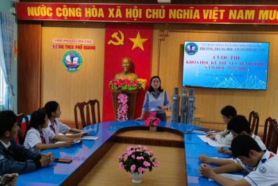 TRƯỜNG THCS PHỔ QUANG TỔ CHỨC CUỘC THI KHOA HỌC KỸ THUẬT CẤP TRƯỜNG NĂM HỌC 2025 – 2026